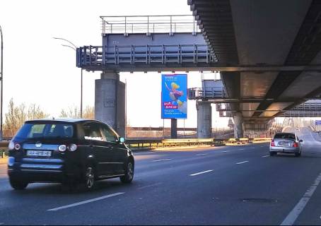 Бэклайт A в Киеве, 4x7  Дарницький міст, лівий берег, розподілювач, (озеро Тельбин), в напрямку центру фото 1