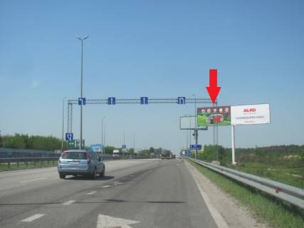 Билборд A на трассах Киевской области, 6x3  Житомирське шосе , в напрямку з м. Київ, за с.Міла, перед заправкою UPG, (заміський комплекс "Бабушкин Сад"),7км+600м, лівий фото 1