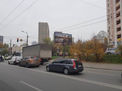 Билборд A в Киеве, 6x3  Миколи Голего вул. (Лебедєва-Кумача)., 5 (АЗС Глуско, ЖК Кампус, Еко-Маркет, АТБ-Маркет), в напрямку Гетьмана Вадима вул. фото 1