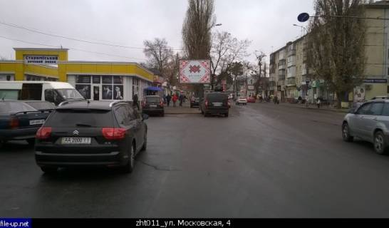 Скроллер A в Житомире, 3.14x2.32  Небесної Сотні вул., 4 (Житній ринок, Сільпо, АТБ, Староміський речовий ринок), в напрямку Бориса Тена вул. - 41084 фото 1