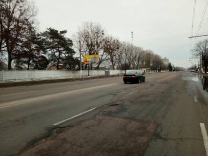 Билборд B в Житомире, 6x3  Миру просп., на перетині з Офіцерською вул. (Європейський університет, 450м від АЗС "ANP", Полісся-Продукт), в напрямку центра фото 1