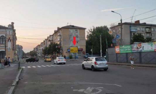 Скроллер A в Житомире, 3.14x2.32  Хлібна вул., 16/Гоголівська вул., 1 (Хлібний ринок, Сільпо, Фокстрот, Аптека Низьких Цін), в напрямку Київська вул. - 292122 фото 1
