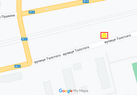 Билборд B в Хмельницком Святослава Хороброго (військова частина) схема