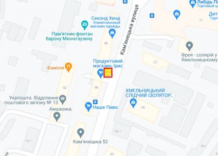 Сiтiлайт A у Хмельницькому вул.Кам'янецька,48 (5-е колесо) схема