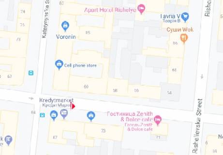 Ситилайт B в Одессе, 1.8x1.2  М. Арнаутська вул. - Європейська вул. (Катерининська)., 87 схема
