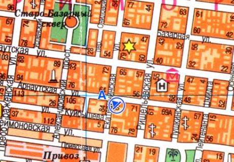 Scrolller, Scroll A in Odessa, 2.32x3.14  M. Arnauts'ka st. - Katerinins'ka st.,87 - 472605 scheme