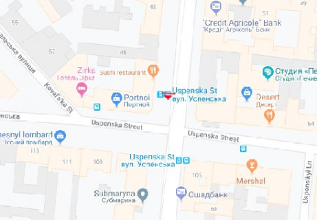 Ситилайт B в Одессе, 1.8x1.2  Преображенська вул., 47 - Успенська вул. В, зупинка схема