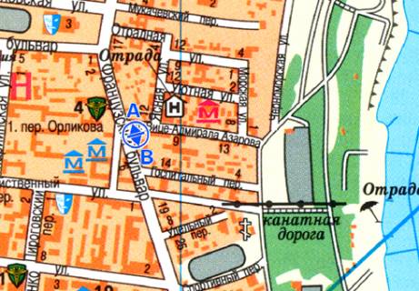 Scrolller, Scroll B in Odessa, 2.32x3.14  Francuz'kij b-r., 9  - Azarova st. - 472602 scheme