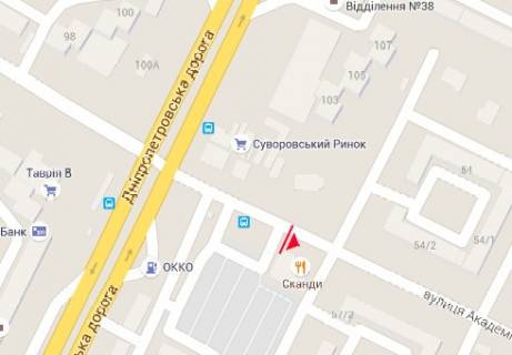 Билборд B в Одессе, 3x6  Заболотного Академіка вул.,57/1 схема