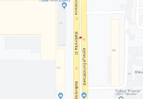 Билборд B в Одессе, 3x6  Балківська вул., 120 схема
