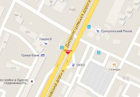 Билборд + в Одессе, 3x6  Палія Семена вул. (Дніпропетровська дор.)., 96 - Заболотного вул. схема