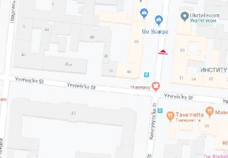 Citylight B in Odessa, 1.8x1.2  Katerinins'ka st., 37 B scheme