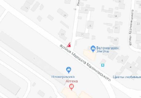 Билборд A в Одессе, 3x6  Вадатурського Олексія вул. (Маршала Малиновського). - Хвойний пров., 22 схема