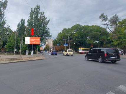 Видеоборд A в Одессе, 3x6  В.Арнаутська вул. - Старопортофранківська вул., з центру - 588932 фото 1