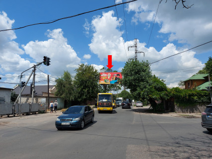 Билборд B в Одессе, 3x6  Вадатурського Олексія вул. (Маршала Малиновського)., 101 / Ганни Михайленко вул. (Спартаківська)., з боку Малиновського будівельного ринку (флажок) фото 1