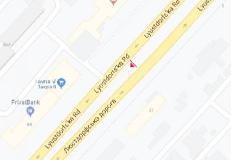 Билборд A в Одессе, 3x6  Люстдорфська дорога, 86 схема