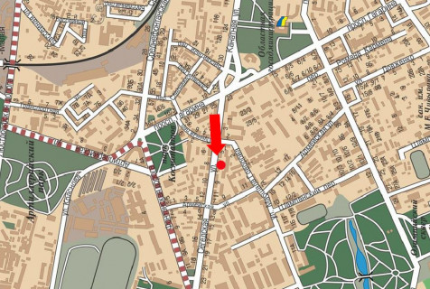 Билборд B в Одессе, 3x6  Сегедська вул., 7, біля супермаркету "Віртус" схема