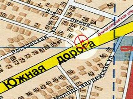 Білборд, Бігборд (Борд)  A у Одесі, 3x6  Ріхтера вул. (колиш. Щорса вул.), 28 - Туристична вул., лівий схема