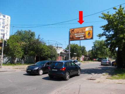 Білборд, Бігборд (Борд)  B у Одесі, 3x6  Сім’ї Глодан вул. (Ільфа і Петрова). / Левітана вул., 147, в бік супермаркету «Сільпо» (флажок) Фото 1