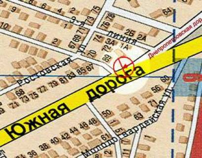 Билборд A в Одессе Южная дорога угол 3-й Суворовской ул. №1-а А схема