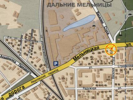 Призма A в Одессе, 3x6  Стуса вул. - Мельницька вул. - 569800 схема