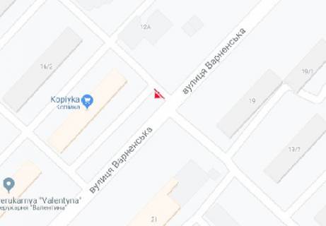 Билборд B в Одессе, 3x6  Варненська вул., 16/1 схема