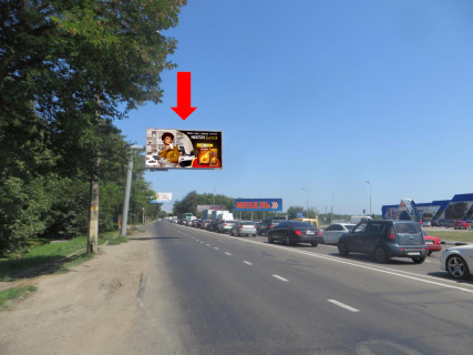 Билборд B в Одессе, 3x6  Овідіопольська дорога, біля супермаркетів "Шостий елемент", "METRO" (флажок) фото 1