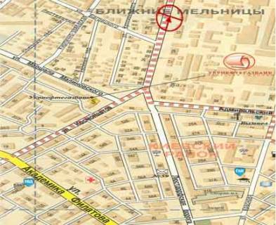 Билборд A в Одессе Люстдорфская дорога №13 А схема