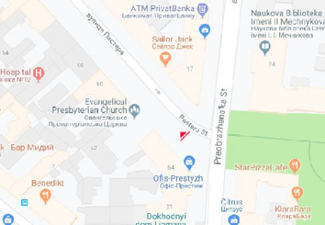 Скроллер A в Одессе, 2.32x3.14  Пастера вул. №64 А5 - 465553 схема