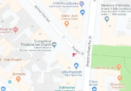 Скроллер A в Одессе, 2.32x3.14  Пастера вул. №64 А1 - 465549 схема