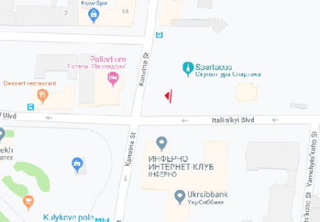 Скроллер B в Одессе, 2.32x3.14  Італійський б-р. - Канатна вул., 79/1 B - 465528 схема