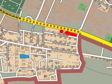 Билборд B в Одессе, 3x6  Київське шосе (кол. Ленінградське шосе), 8, в центр схема
