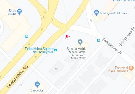 Билборд A в Одессе, 3x6  Люстдорфська дорога, 44 - Трибуни Героїв пл. (Толбухіна пл.) схема