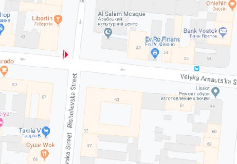 Scrolller, Scroll A in Odessa, 2.32x3.14  V. Arnauts'ka st. - Risel'evs'ka st., 60 - 465500 scheme