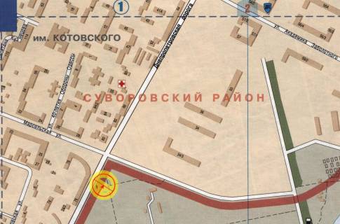 Билборд A в Одессе Палія Семена вул. (Дніпропетровська дор.) Марсельская А схема