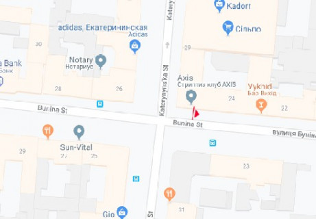 Ситилайт B в Одессе, 1.8x1.2  Строкатої Ніни вул. (Буніна)., 24 B схема