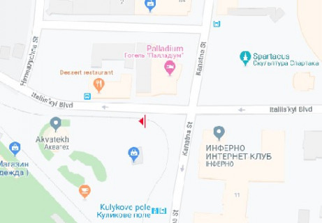 Ситилайт B в Одессе, 1.8x1.2  Італійський бульвар - Куликове поле ул. В схема