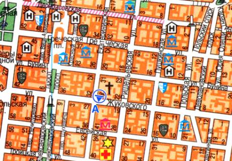 Scrolller, Scroll A in Odessa, 2.32x3.14  Katerinins'ka st., 35 - Zukovs'kogo st. - 472608 scheme