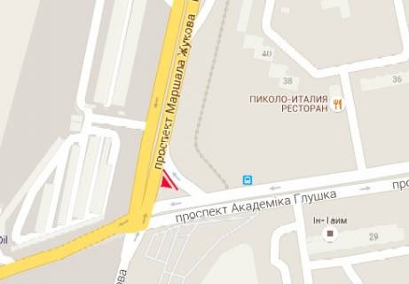 Билборд A в Одессе, 3x6  Небесної Сотні просп. (Маршала Жукова просп.). - Князя Ярослава Мудрого просп. (Академіка Глушка просп.)., 40 схема