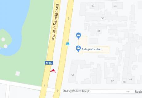 Призма B в Одессе, 3x6  Балківська вул. 99 - Розкидайлівська вул. - 499091 схема