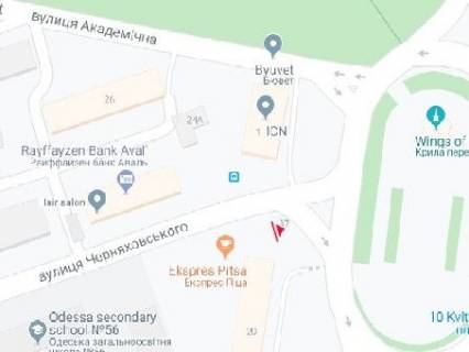 Призма B в Одессе, 3x6  10-го Квітня - Артура Савельєва вул. (Черняховського)., права - 583205 схема