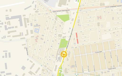 Билборд A в Одессе Небесної Сотні просп. (Маршала Жукова просп.) №47/1 А схема
