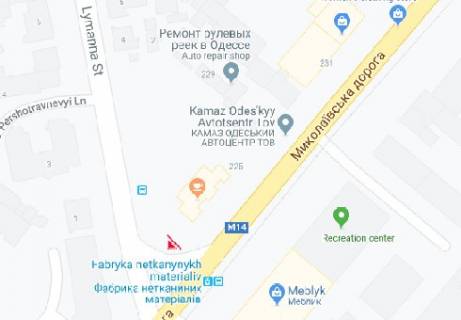 Призма B в Одессе, 3x6  Миколаївська дорога, 225А - Лиманна вул. - 499096 схема