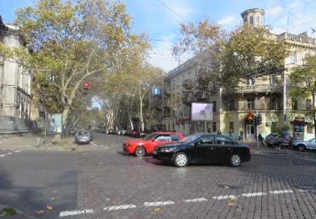 Видеоборд A в Одессе, 2.32x3.14  Італійська вул. (Пушкінська). - Святослава Караванського вул. (Жуковського), (разрешение 480х336) - 472458 фото 1