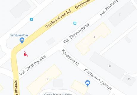 Билборд A в Одессе, 3x6  Овідіопольська дорога, 6 - Ріхтера Святослава вул. (Щорса) схема
