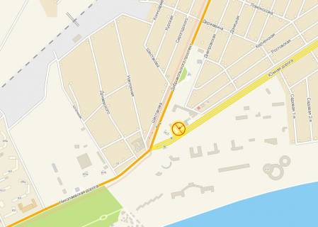 Билборд A в Одессе, 3x6  Південна дорога, 1, в центр, лівий схема