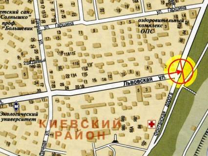 Билборд A в Одессе, 3x6  Фонтанська дорога - Львівська вул. схема