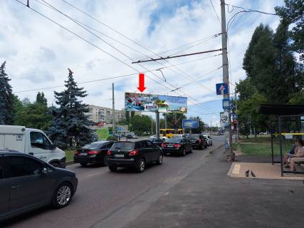 Білборд, Бігборд (Борд)  A у Одесі, 3x6  Небесної Сотні пр. (кол. Жукова пр.) 75 / Левітана вул., біля супермаркету "Копійка", роздільник, в центр, ліва Фото 1