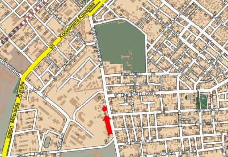 Билборд B в Одессе, 3x6  Люстдорфська дорога, 114/1, в центр схема
