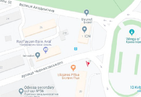 Prismatron, Prism A in Odessa, 3x6  10-go Kvitna - Cernahovs'kogo st. liva - 465436 scheme